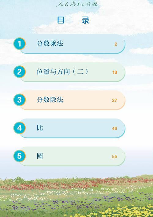 小学六年级数学电子课本