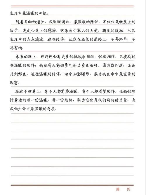 最温暖的陪伴500初中