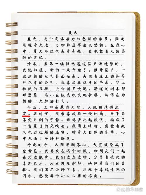 留恋夏天的作文初中作文