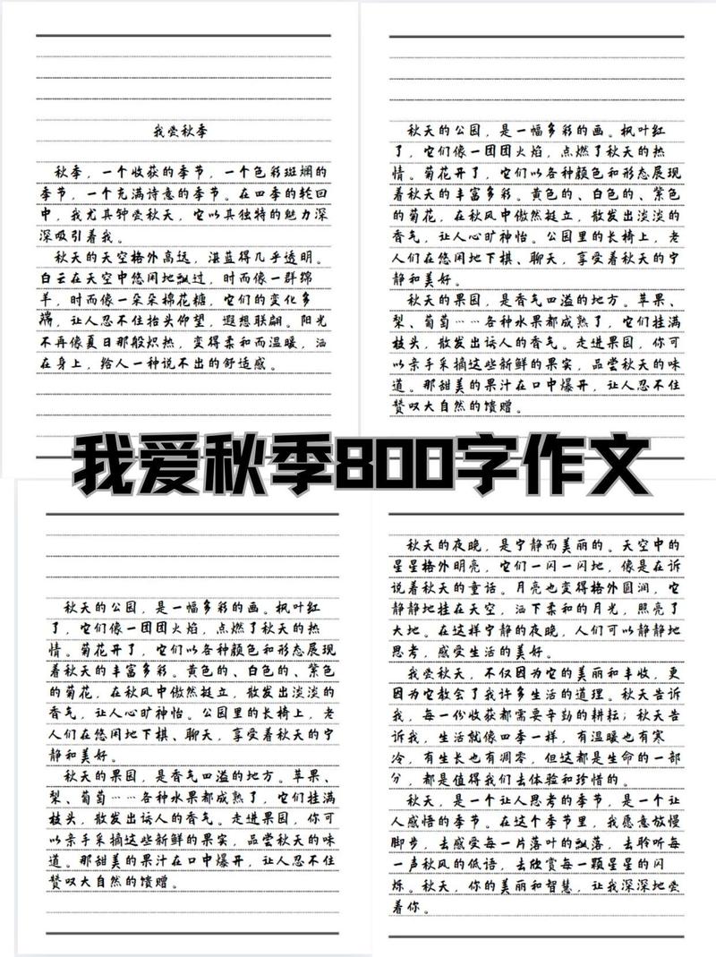 初中好时节作文800字