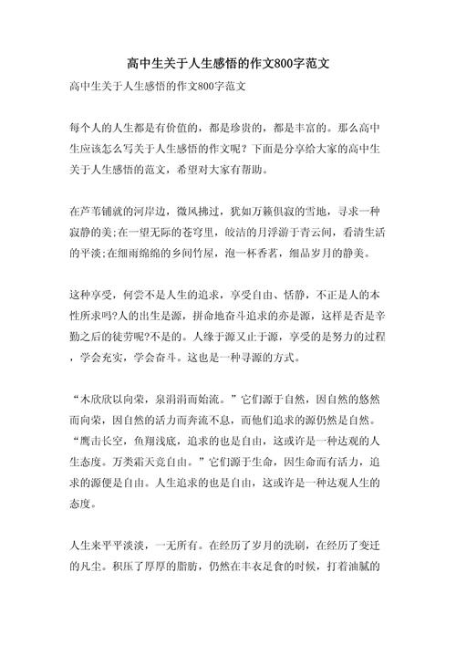 谈人生作文800字初中