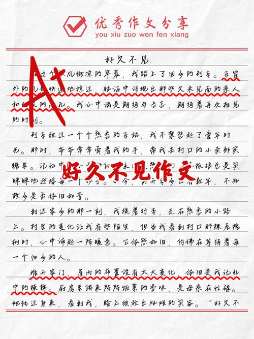 初中好久不见作文600