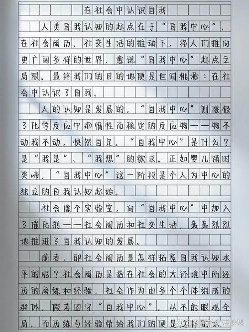 初中的认识作文800字
