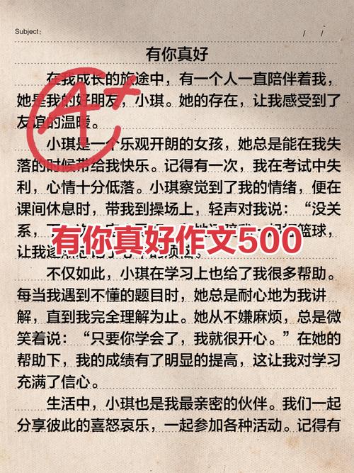 有你真好初中作文500