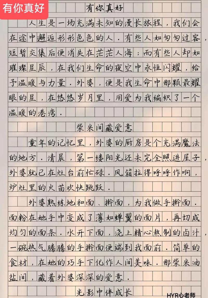 有你真好初中作文500