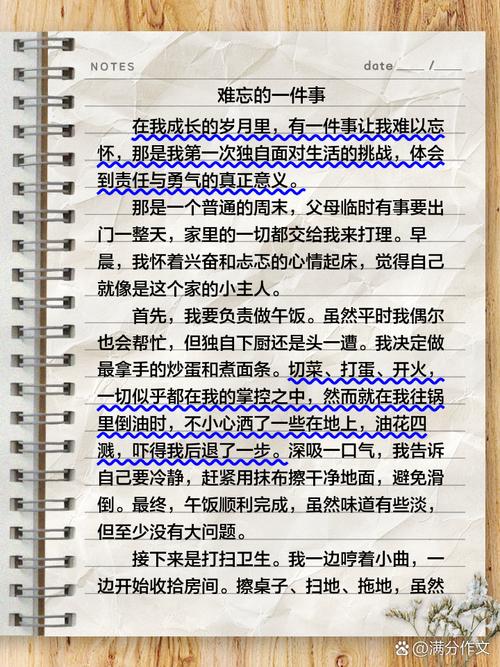 初中优秀作文难忘的什么