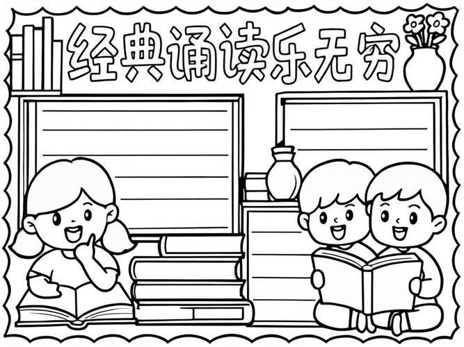 《经典诵读》手抄报初中