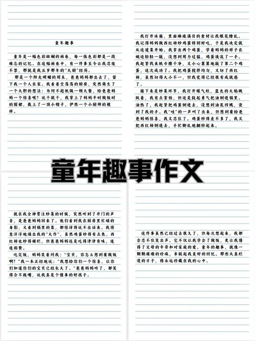 充满爱的童年 初中作文