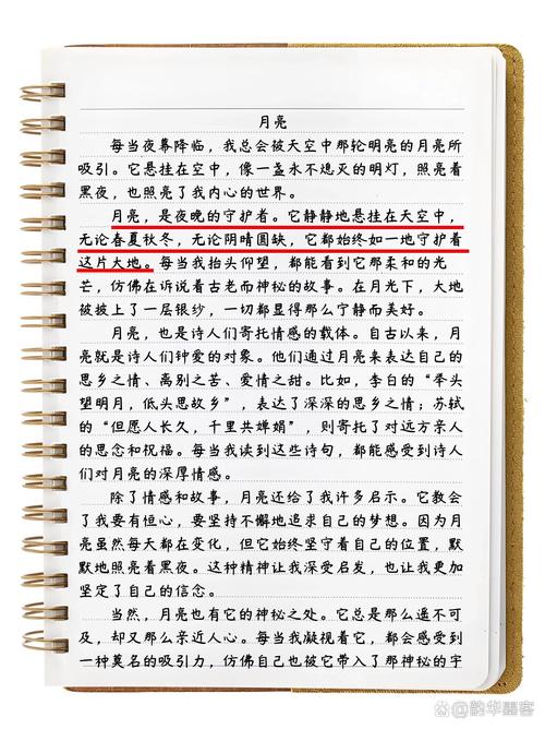 初中600字的作文月亮