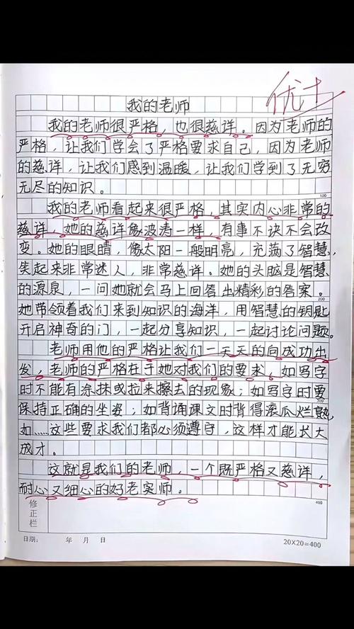 小学三年级作文我的老师