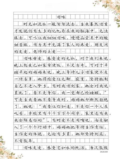 留得往事成回味作文初中