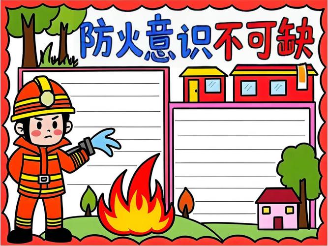 消防手抄报 简单 初中