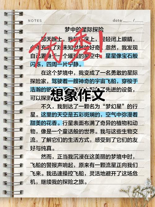 想象类作文初中400字