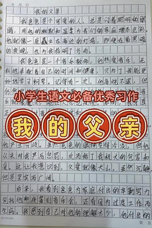 小学三年级作文我的爸爸