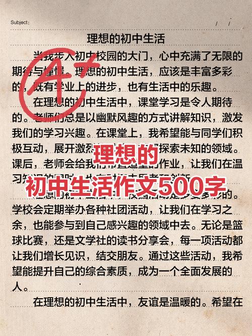 初中作文亮500字作文