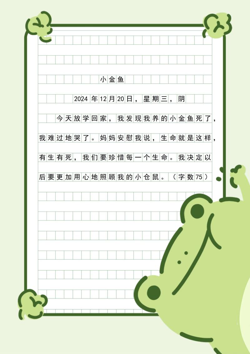 小学一年级日记100字
